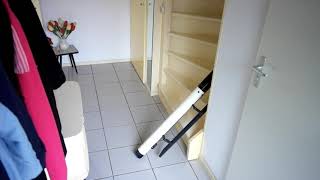 Handicare Freecurve powered hinged rail