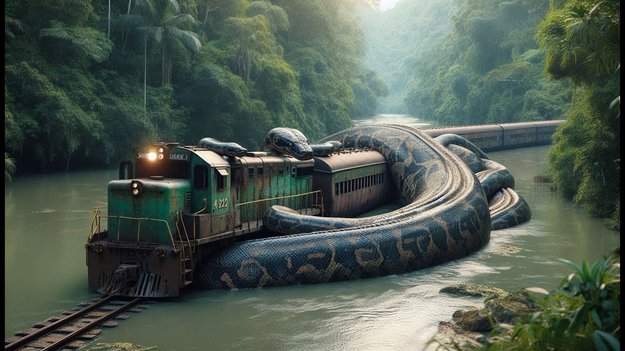 Unreal Amazon Jungle Flight – Giant Anacondas in the Wild! | Amazon Jungle Art 