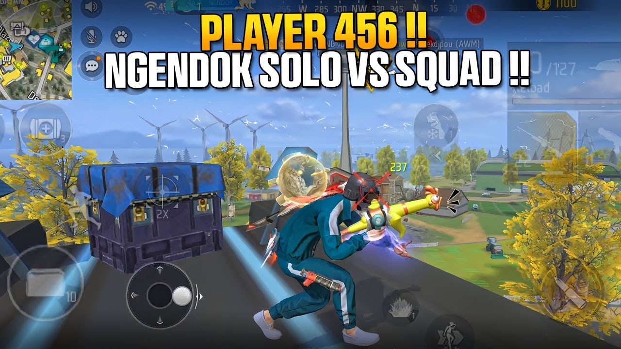 NGENDOK SOLO VS SQUAD PAKAI BUNDLE PEMAIN 456!! AUTO BOOYAH KILL BANYAK ...