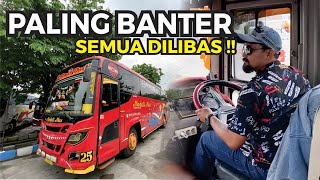 BUS GILA BALAP DAN BERNYALI TINGGI, SEMUA DILIBAS!! Trip Medali Mas 'RedBull' Surabaya-Malang