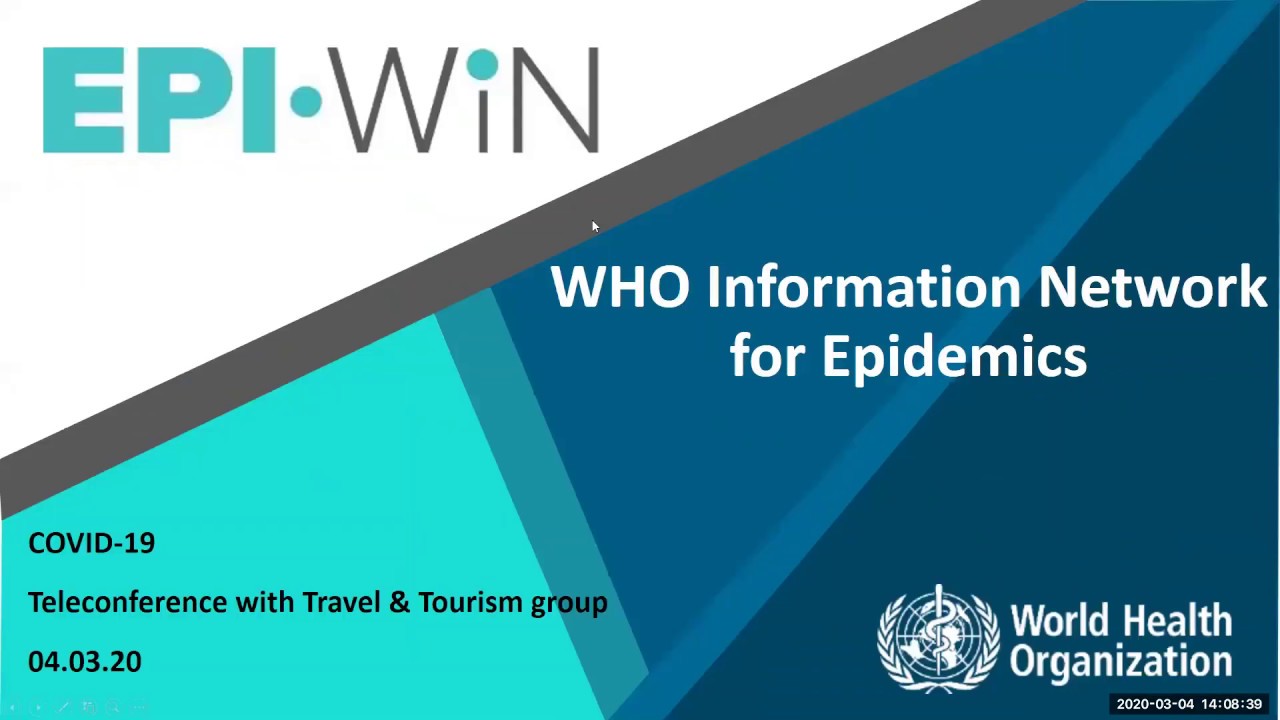 COVID-19 and the Travel and Tourism Sector PART2: WHO EPI-WIN Webinar (4 March 2020) - The travel and tourism sector and the people who work in it are often greatly impacted when global outbreaks occur.
