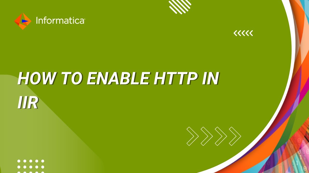 How to Enable HTTP in IIR - YouTube