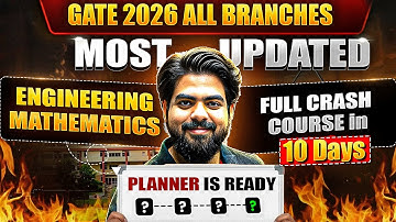 GATE 2026 | ENGINEERING MATHEMATICS CRASH COURSE | PLANNER IS READY | DA & XE Special 🔥 VISHAL SIR