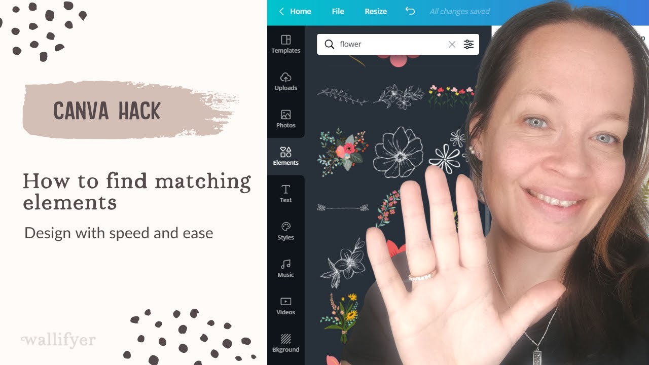 Find matching graphics in Canva | Canva hacks 2020 - YouTube