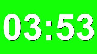 5 Minute Countdown Timer Animation on Green Screen - No Copyright, Stock Video Animations