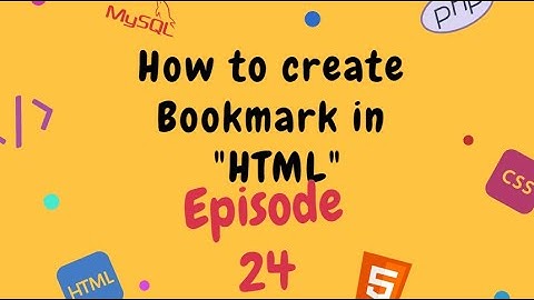 How to Make a Bookmark🔥in HTML | Creating Bookmarks | HTML Link Create a Bookmark⚡