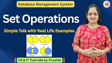 DBMS 19: SQL Set Operations with Examples  #dbmstutorials