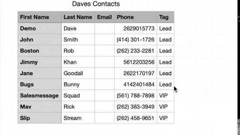 Importing your Contact List to Salesmsg