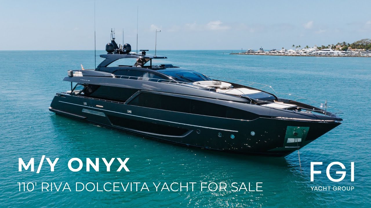 M/Y ONYX - 110' Riva Dolcevita Yacht For Sale