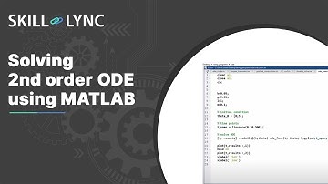 Solving 2nd order ODE using MATLAB | Course Demo