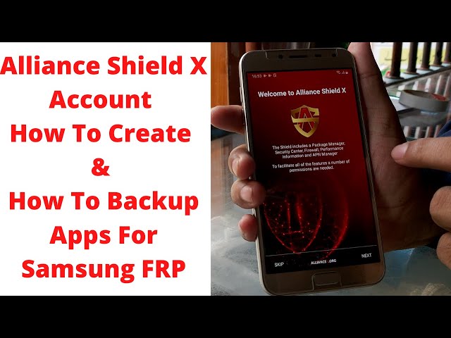 Alliance Shield X Account How To Create & How To Backup Apps