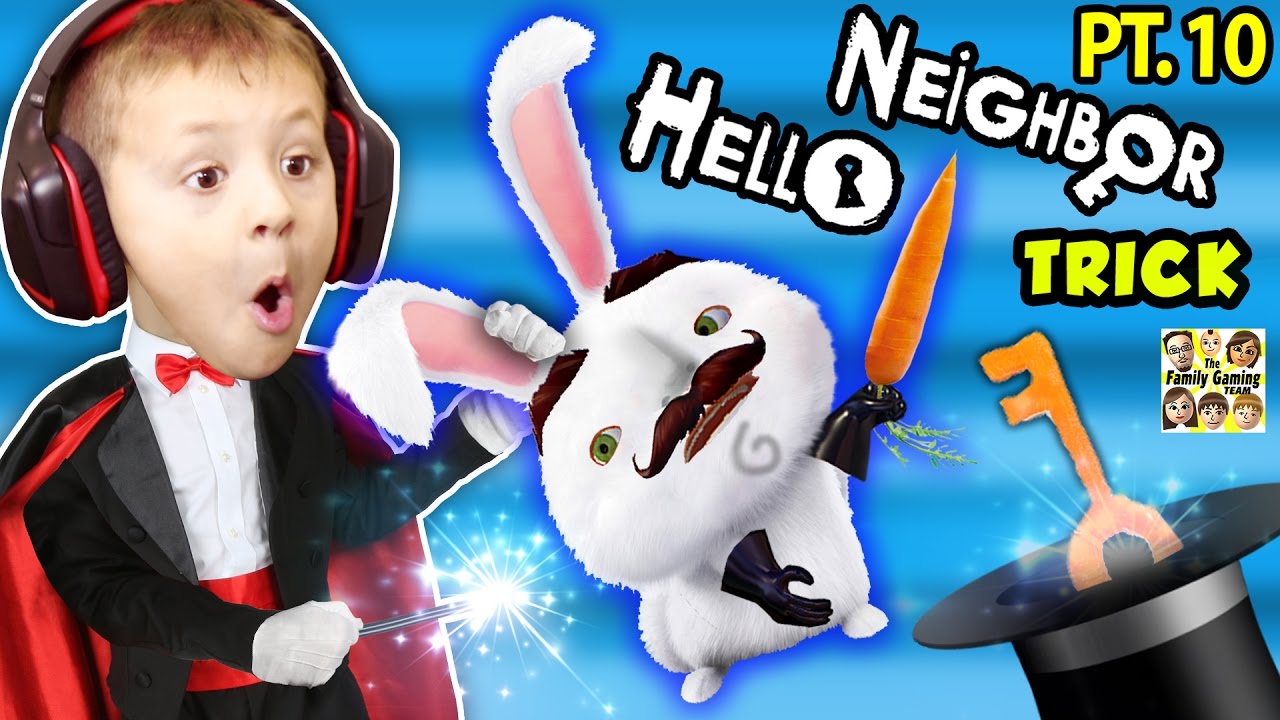 chase and dad play hello neighbor