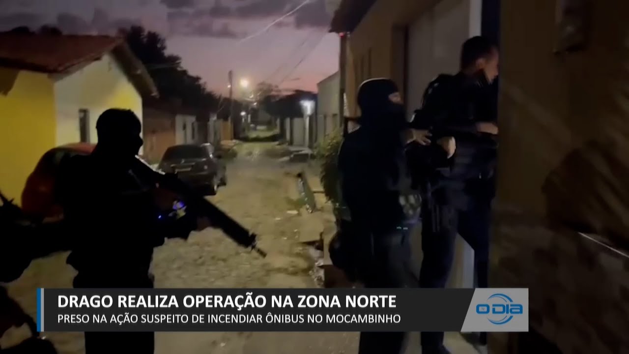 Operação policial na zona norte prende suspeito de incendiar ônibus no Mocambinho 12 07 2023