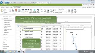 Project Server Plus - Creating new Projects from the Prince2 template