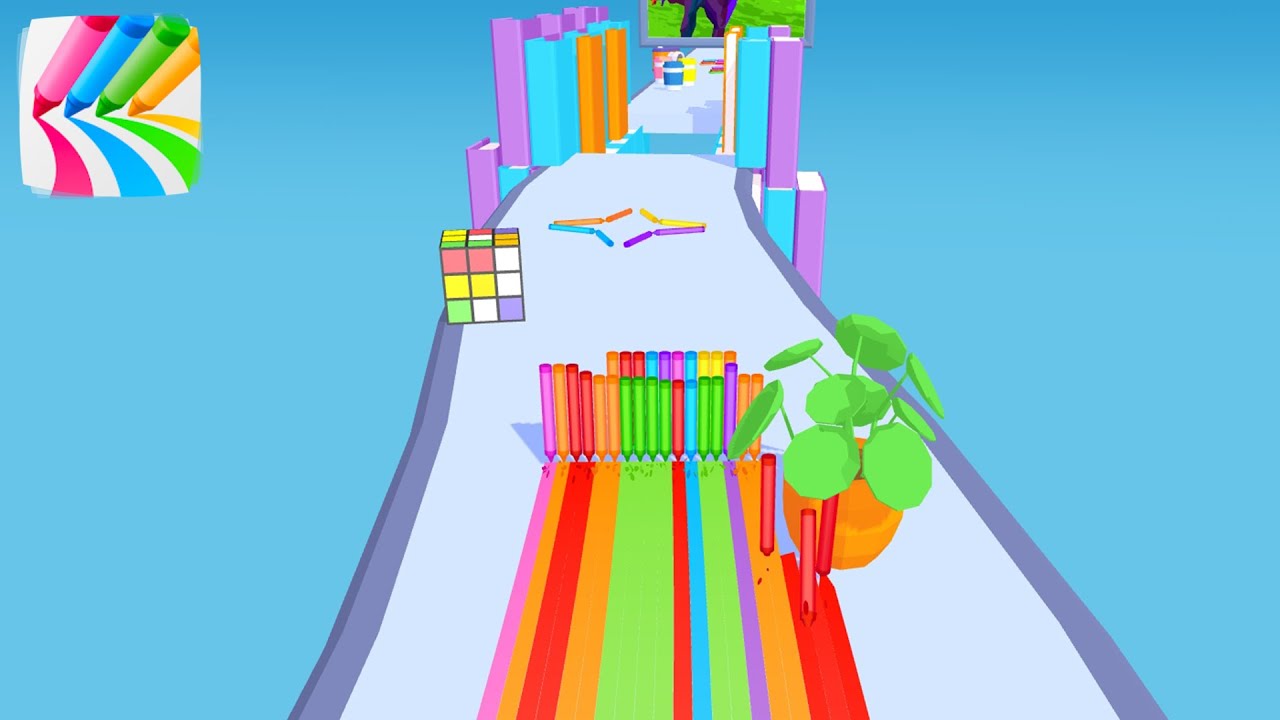 Pencil Rush 3D - Gameplay Walkthrough Part 1 Tutorial (Android, iOS)