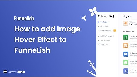 How to add an Image Hover Effect to Funnelish