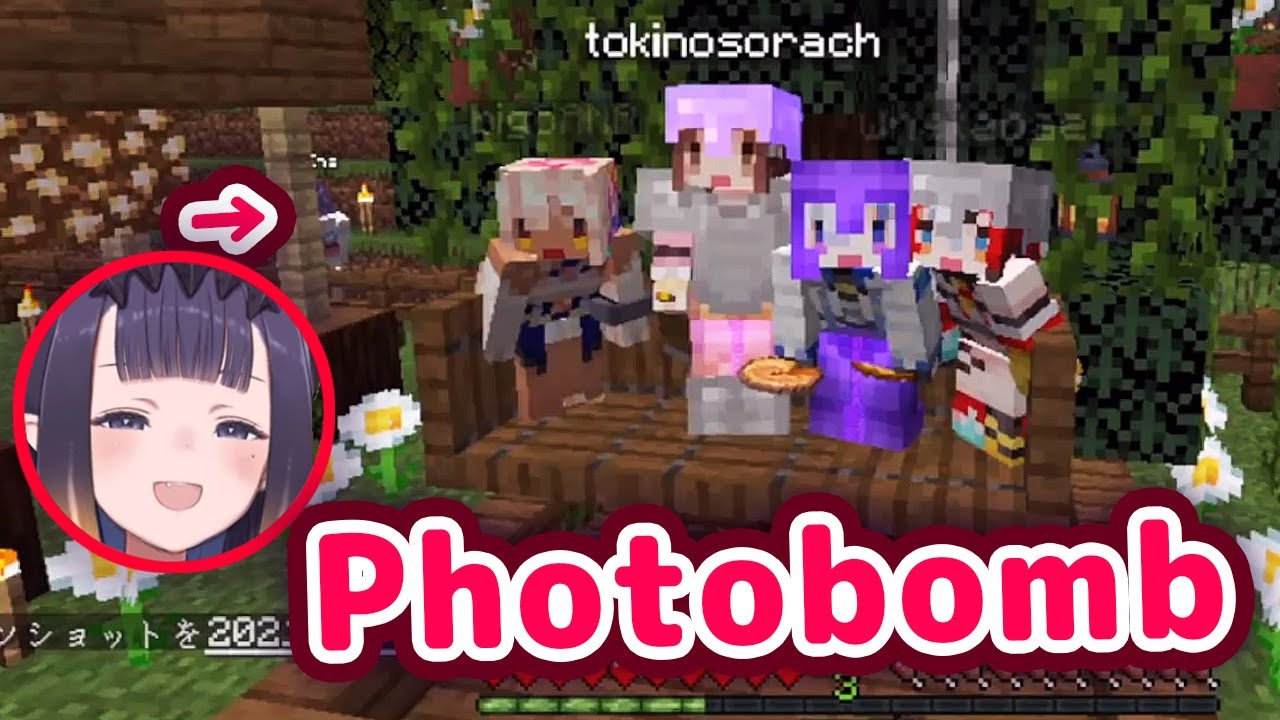 Ina Photobombs Kanata's Picture With Baelz, Sana and Sora-chan 【ENG Sub/Hololive】