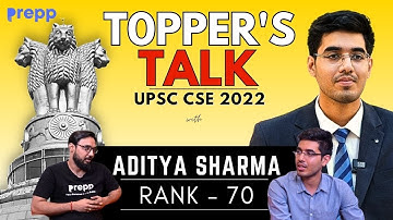 Conversation with UPSC Topper | Aditya Sharma | AIR 70 | UPSC CSE 2022 | #upsc2022 #adityasharma