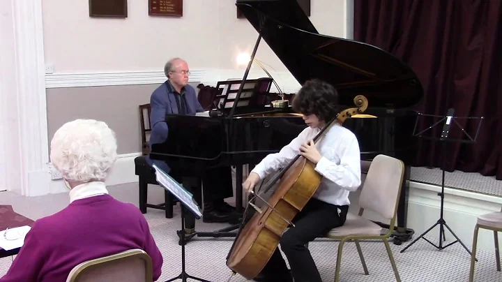 Faure' ELEGIE  for cello and piano James Dew Chris...