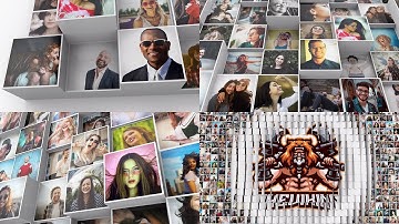 3D Mosaic Corporate Logo | Mosaic Intro video | Multi photo intro video logo animation for you