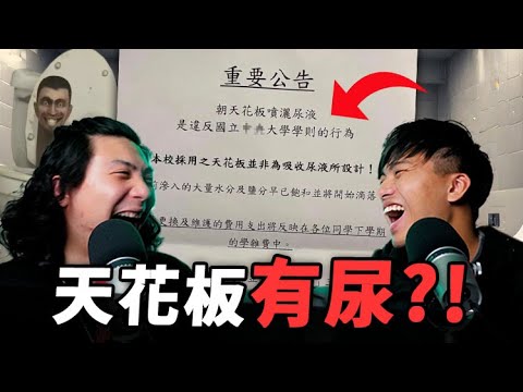 【WOW!中央大學瘋傳的廁所公告】怎麼尿到天花板的?學生時期的我們在廁所到底經歷過什麼?