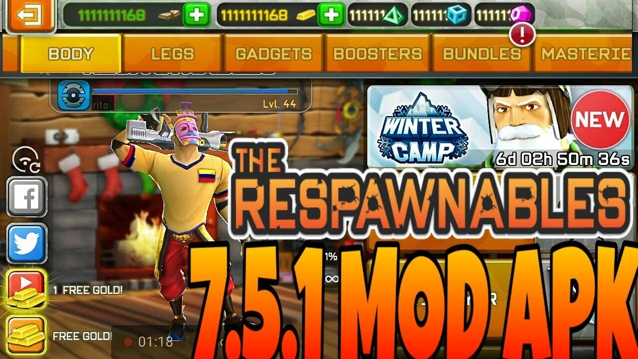 Respawnables Mod V7 5 1 Mod Data Unlock All Bundle Weapon S Unlimited Money Youtube