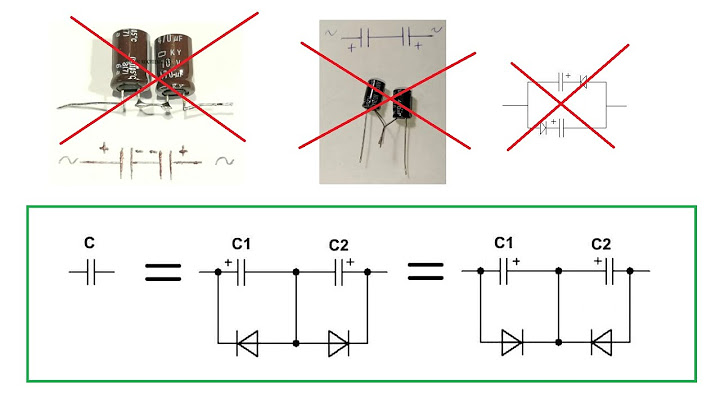 How to make a non-polar capacitor from a polar