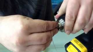 Easy way to wrap a coil.