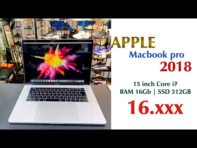 【Đã qua sử dụng】MBook  Pro 2018 15 inch - Core i7 | RAM 16Gb | SSD 512 GB - Bạc | JapanSport