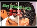 STARTING LOCS WITHOUT WAXES OR GELS (REQUESTED) || EASY