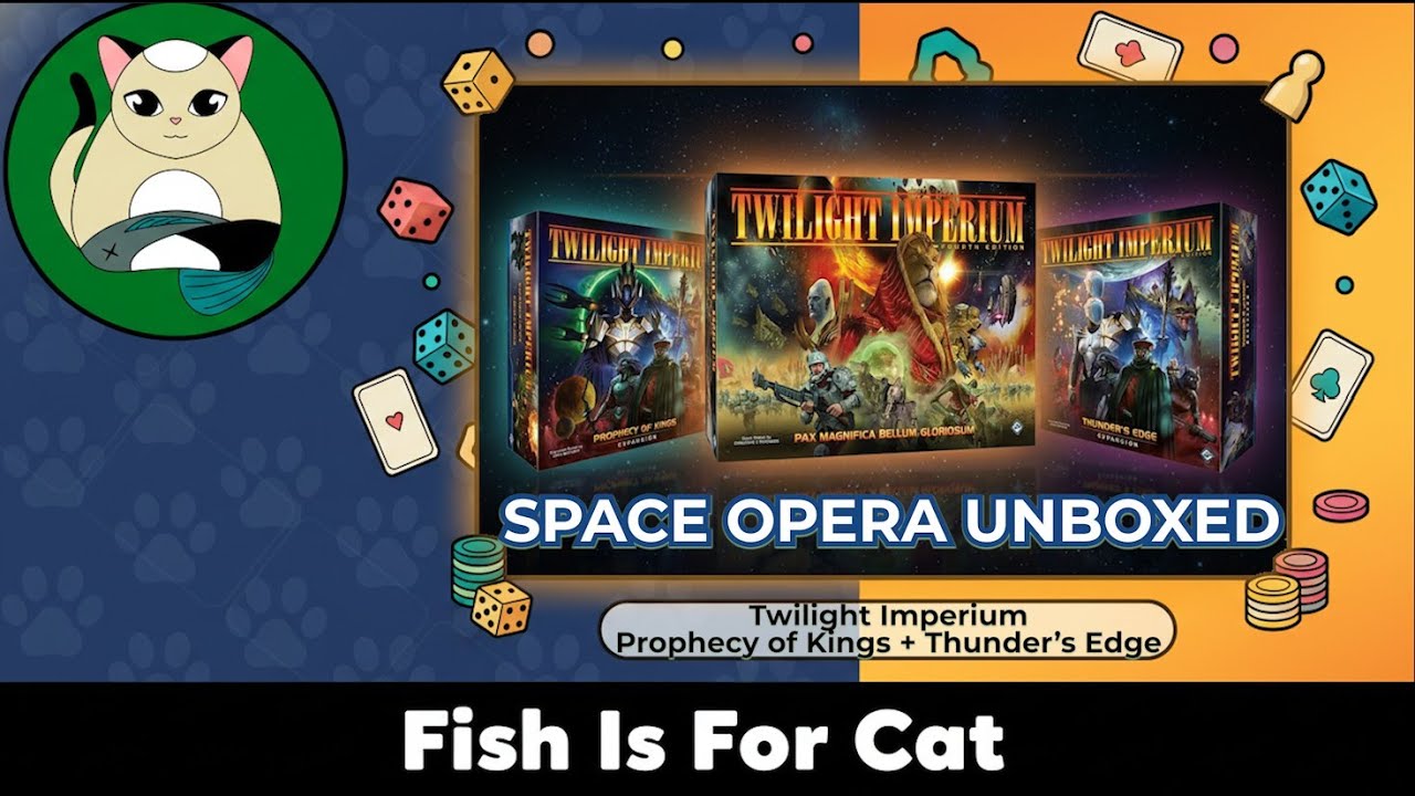 Twilight Imperium 4th Edition |  Unboxing with All Expansions (Prophecy of Kings + Thunder’s Edge)