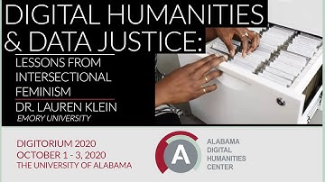 Plenary Session - Dr. Lauren Klein - Digitorium 2020