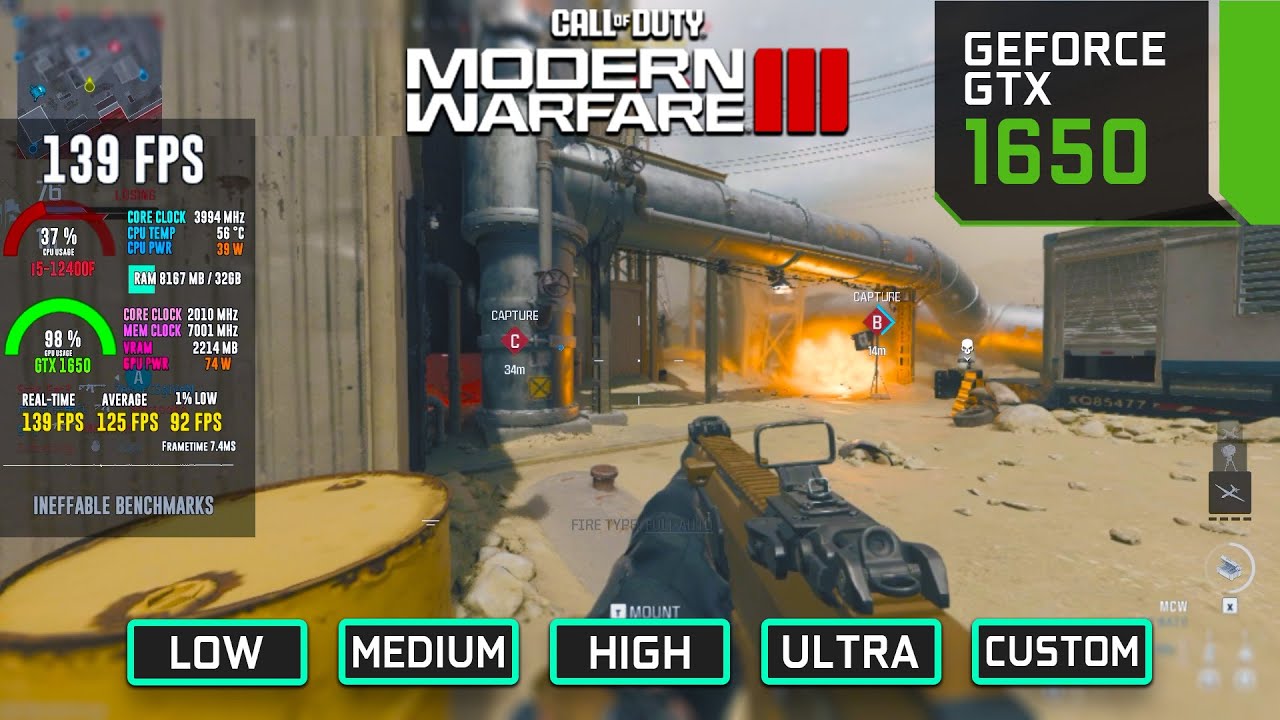 Call of Duty: Modern Warfare 3 Performance Test > 1680x1050 - Gaming  Performance