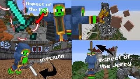 How to recreate the AOTE, AOTJ, Hyperion and the Jerrychine gun from Hypixel Skyblock | Minecraft