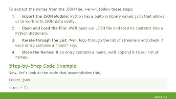 Extracting Names from JSON Data Using Python
