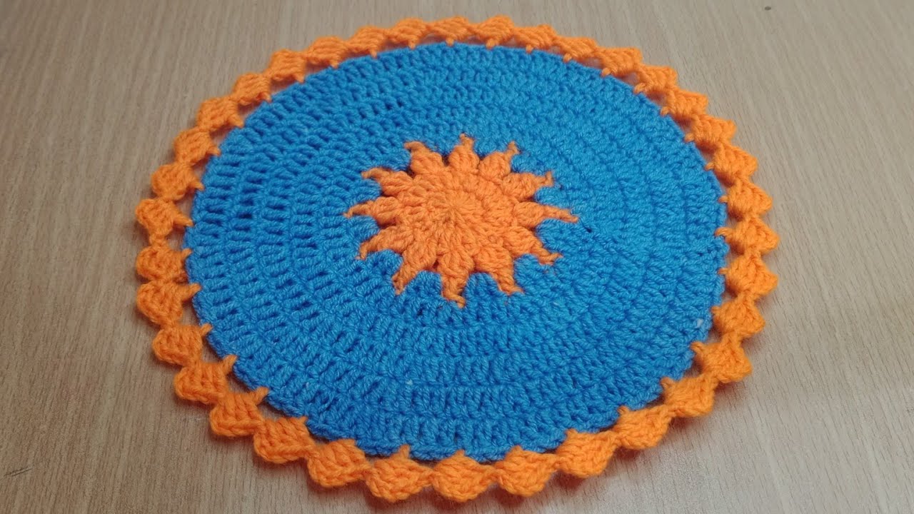 crochet sun 🌞 tutorial | doily table cloth crochet pattern 