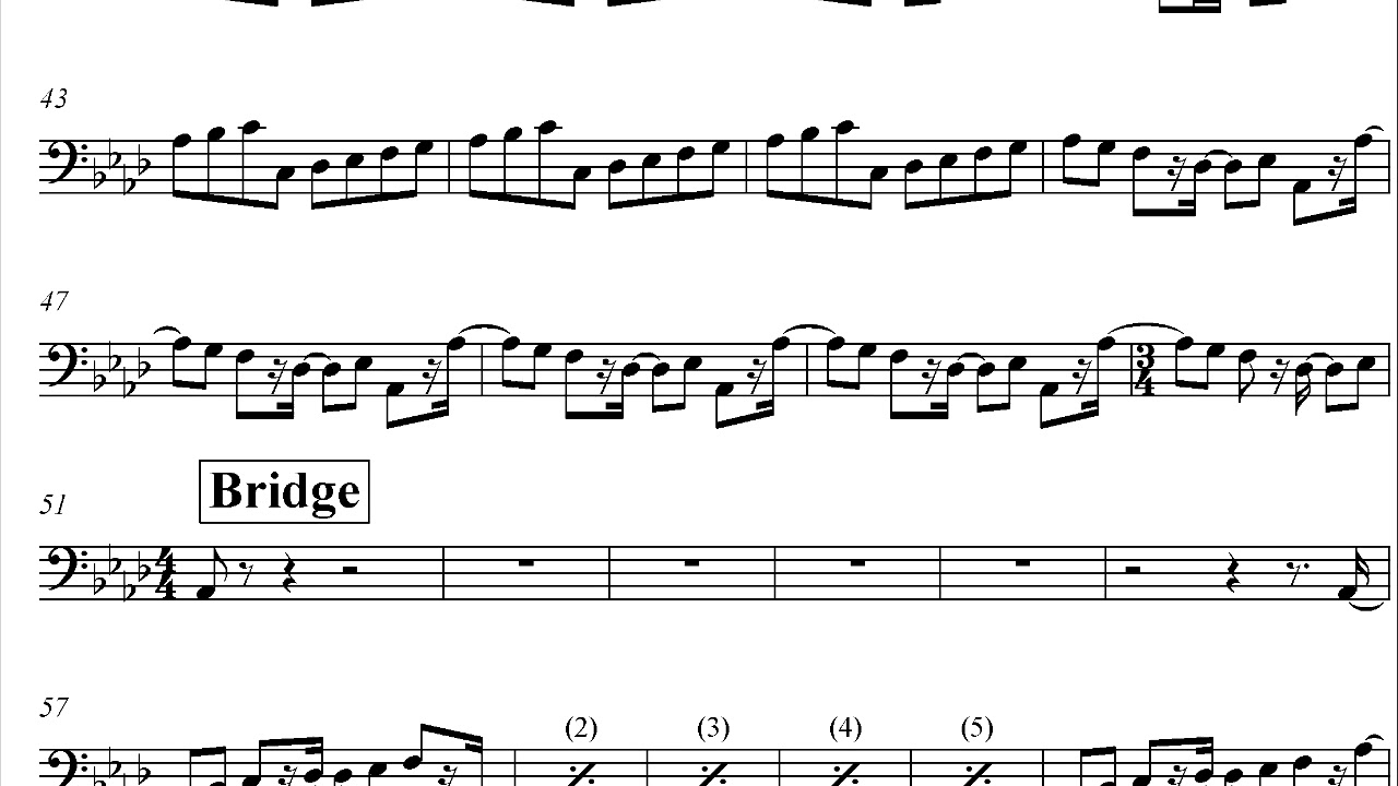 Jackson 5 Abc Bass Transcription Youtube