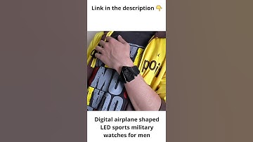 Digital airplane shaped LED sports military watches for men #shorts