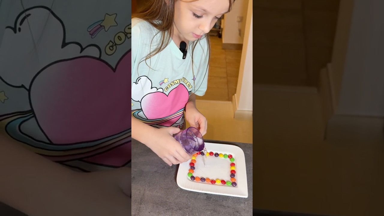 Skittles Rainbow Science Experiment! 🌈 Easy & Fun Activity for Kids