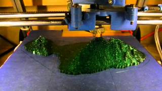 Printing Maui on my Reprap Mendelmax 3D Printer