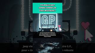 La vraie raison pour laquelle Jeep porte ce nom #histoire #voitures #militaire