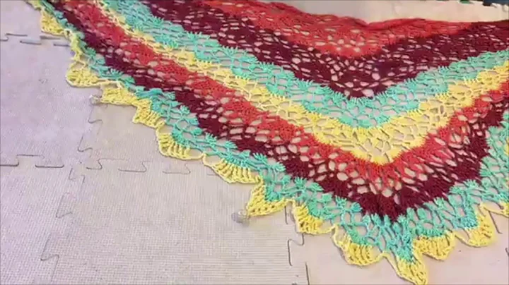 Easy Tricks to Block and Pin your Crochet Lace Shawl