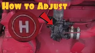 How to Adjust the Carburetor on a Farmall H