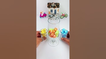 Separating By Color Colored Big Beads Reverse Video 🧲 #satisfying #asmr #beads