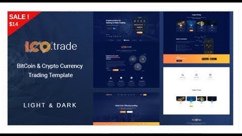 ICO Trade - BitCoin & Crypto Currency Trading Template | Themeforest Templates