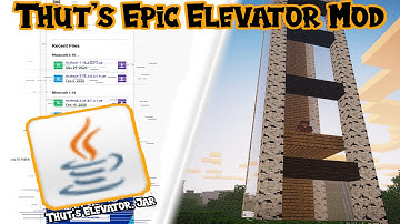 How To Download The Minecraft ELEVATOR Mod!