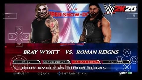 WWE 2K20 PSP Android Real Patch V2.0 gamernafz mod download link and Install