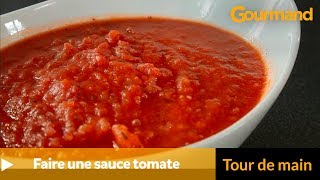 Comment faire une sauce tomate ?