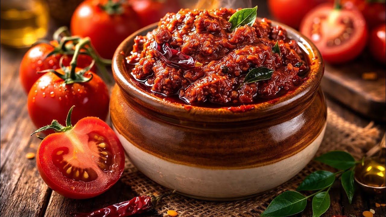 ఎండా తో పని లేకున్నా చేసే టమాటా నిలవ పచ్చడి పక్కా కోలాతలతో #instantpickle #subscribe 