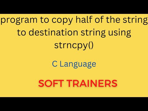 C6.13| strncpy() | program to copy part of the string to destination string | Dr. Khaja Masthan
